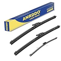 3 wipers Replacement For Ford Explorer 2011-2018 Original Equipment Front and Rear Windshield Wiper Blades Set 26