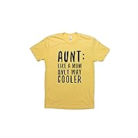 Funny Aunt Mens Novelty T-Shirt, Aunt: Like A MOM ONLY Way Cooler, Short Sleeve tee