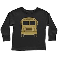 Threadrock Kids Gold School Bus Toddler Long Sleeve T-Shirt