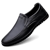 Men's Casual Genuine Leather Slip On Penny Loafer Flat Soft Driving Walking Shoes