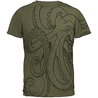 Animal World Octopus Outline Mens T Shirt