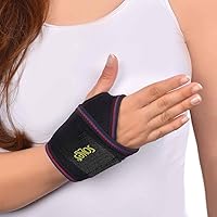 Neoprene Wrist Bandage & Support - Breathable, Extreme Comfort - One Size Fits All - Fits Both Wrists - Soft, Flexible, Comfortable Brace - Reduces Pain and Prevents Injuries