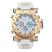 Fashionable Multifunctional Waterproof Sports Men's Watch with Dual Movement Large Dial Fashion Outdoor Watch with Special Features and Luminous Hands Five Colors Suitable for Every Enthusiast