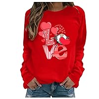 Womens Fall Sweatshirts Couples Gift Letter Graphic Turtleneck Hoodies Oversized Date Flannel Shirts for Women