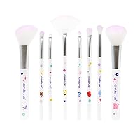 Hello Kitty & BT21 Dreamy Essentials Makeup Brush Collection: Premium Bristles, Flawless Application, Character-Themed Designs, Vegan, Cruelty-Free, Easy Maintenance (Set of 8)