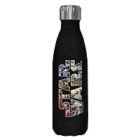 Star Wars Epic Logo 17 oz Stainless Steel Water Bottle, 17 Ounce, Multicolored