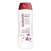 Babaria Anti Stretch Marks Body Milk - Moisturizing and Hydrating Effects - Infused with Sweet Almond Oil and Vitamin E - Reduces Appearance of Wrinkles - Suitable for All Skin Types - 16.6 oz