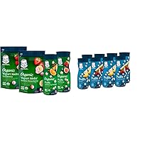 Gerber Baby Snacks Variety Bundle with Puffs & Yogurt Melts (8 Packs)