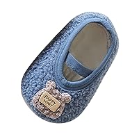 Toddler Girl Size 7 Shoes Boys and Girls Cute Warm Toddler Shoes Indoor Floor Socks Non Slip Baby Shoes Girls