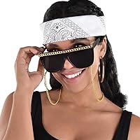 Stylish Black Glasses with Gold Chain - (1 Pc), Premium Quality Party Accessory, Perfect for Everyday Use & Special Occasions
