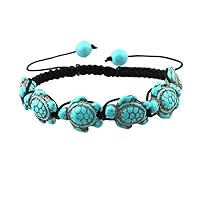 Bracelets for Men Women Style Jewelry Turquoise Bracelet Bear Fish Beaded Pendant Bangle Turtle Bohemian