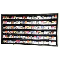 sfDisplay.com,LLC. 138 Zippo Lighter Lighters Match Books Matches Display Case Cabinet Wall Rack Holder Lockable w/98% UV Door (Black Finish)