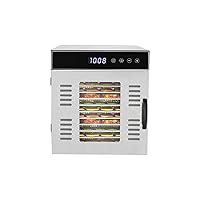 NutriChef Commercial Electric Food Dehydrator Machine - 14 Shelf Extra Large Capacity - Stainless Steel Trays - 1000-Watts, Digital Timer & Temperature Control - 18.58 x 17.52 x 22.52 IN