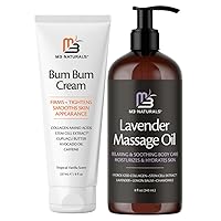 M3 Naturals Bum Bum Cream and Lavender Massage Oil Bundle