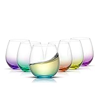 ROVSYA Red Wine Glasses Set of 4-28oz Large Wine Glasses Hand