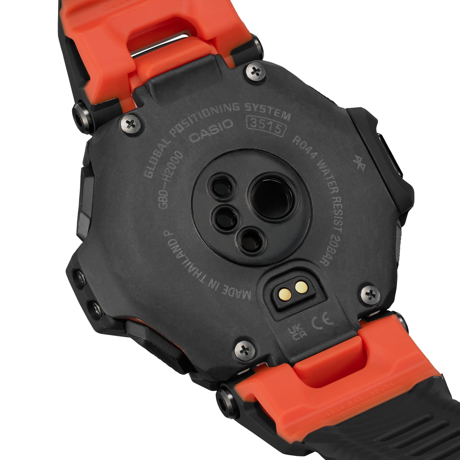Casio Men's G-Shock Move GBD-H2000 Series, Multisport (Run, Bike, Swim, Gym Workout), GPS + Heart Rate Watch, Quartz Solar Assisted Watch