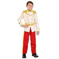 FUN Costumes Disney Cinderella Prince Charming for Boys, Royal Storybook Prince Outfit for Fairytale Cosplay Dress-Up Large