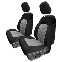Custom Fit Neoprene Seat Covers for 2021-2024 Ford Bronco Full Size SUV with Neosupreme Water Resistant Automotive Seat Covers - Front Set Gray