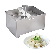 304 Stainless Steel Tofu Press, Vegan Tofu Presser Fast & Efficient Water Removal for Firm Tofu, BPA Free & Easy to Clean, Complete Set with Drip Tray, Dishwasher Safe