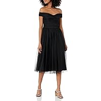 Trina Turk Women's Off The Shoulder Tulle Cocktail Dress