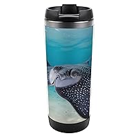 Stingray Fish Travel Coffee Mug Stainless Steel Vacuum Insulated Tumbler with Lid for Men Women