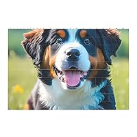 Cute Bernese Mountain Dog Building Brick Block Puzzle Rectangle Shaped，Personalized Printing Puzzles For Adults And Children, Christmas Anniversary Birthday Gift