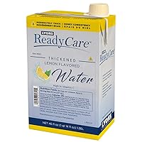 Lyons ReadyCare Thickened Lemon Flavored Water for Dysphagia & Swallowing Difficulty - Honey Consistency, Level 3 Moderately Thick - 46 fl oz (6 Pack)