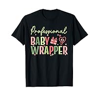 APDL Professional Baby Wrapper Funny Christmas NICU Nurse T-Shirt