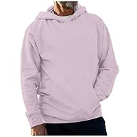 Hoodies For Men Mens Sweatshirt Vintage Litter Printed Heated Men'S Solid Color Warm Fleece Casual Fall Winter Pullover