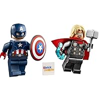 LEGO Superheroes Combo Pack: Thor with Hammer (Mjolnir) and Captain America with Shield Minifigures