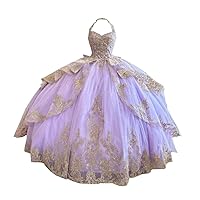 Elegant Sliver Lace Embellishment 3D Floral Flowers Ball Gown Boho Scoop Neck Quinceanera Dresses Y2K 2024
