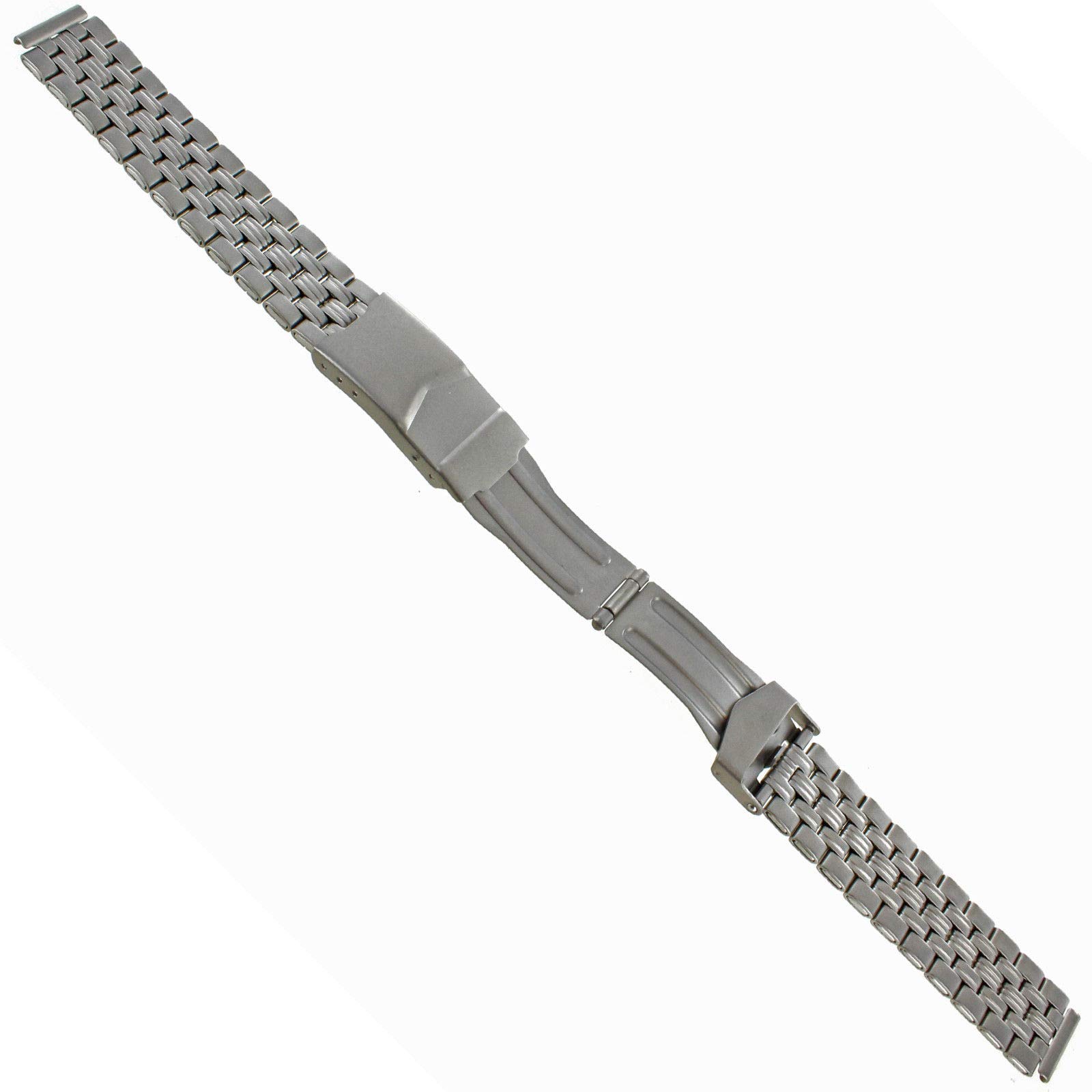 16mm Hirsch Titanium Security Fold Over Clasp Straight End Watch Band 50160