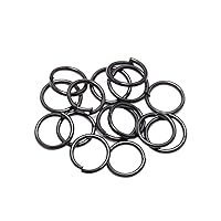 200pcs/lot 4 5 6 8 10 mm Jump Rings Split Rings Connectors for DIY Jewelry Finding Jump Rings for Jewelry Making Jewelry Jump Ring Accessories Supplies (Black, 16mm*100pcs)
