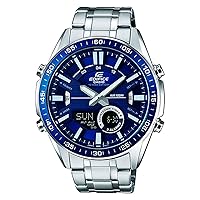 [Set Product] Casio Edifice EFV-C100D-2AVDF Analog Digital Chronograph Men's Watch & Microfiber Cloth 5.1 x 5.1 inches (13 x 13 cm), Bracelet Type