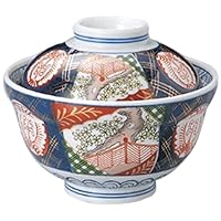 せともの本舗 Set of 10 Lid Bowl, Uenishiki Small Sakura 5.5 Lid Bowl, 6.4 x 5.5 inches (16.3 x 14 cm), Japanese Tableware, Sake Cup, Restaurant, Inn, Commercial Use