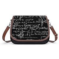 Formulas and Electronic Components Shoulder Bag for Women Trendy Crossbody Purses Leather Handbag Clutch Tote Bags
