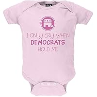 Old Glory I Only Cry When Democrats Hold Me Baby One Piece - 6-12 months