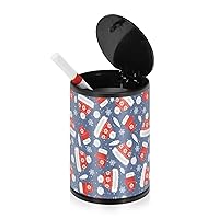 Christmas Snow Hats Mittens Ashtrays for Cigarettes Outdoors with Lid Smell Proof Stainless Steel Portable Smokeless Butt Cans Cigarette