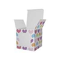Hand-Drawn Hearts Valentine's Day Square Gift Boxes and Party Favors Product[variants attributes][0][sku]