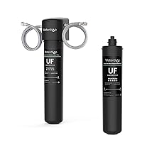 Waterdrop 15UA-UF 0.01 μm Ultra Filtration Under Sink Water Filter for Baçtёria Reduction & RF15-UF Replacement Filter Cartridge For 15UA/15UA-UF/15UB/15UB-UF/15UC/15UC-UF Under Sink Water Filter