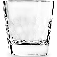 Circleware Coronado Heavy Base Whiskey Drinking Glasses Set of 4, Entertainment Dinnerware Glassware for Water, Juice, Beer Bar Liquor Dining Decor Beverage Cups Gifts, 12.5 oz, Clear