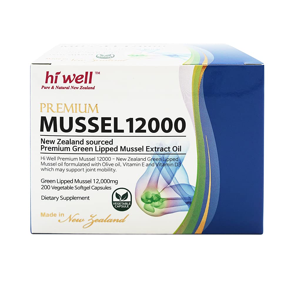 Mua Hi Well Premium Mussel 12000 200Vegetable Softgel Capsules trên Amazon Mỹ chính hãng 2022 | Fado