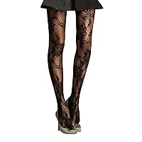 Womens Patterned Black Lace Fishnet Net Tights/Fashion Pantyhose With Pattern Prints