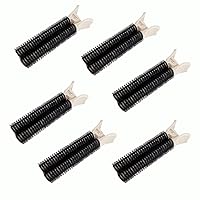 6PCS Natural Fluffy Hair Clip , Lazy DIY Styling Curling Tools, Hair Roots Self-Grip Hair Clips (black)