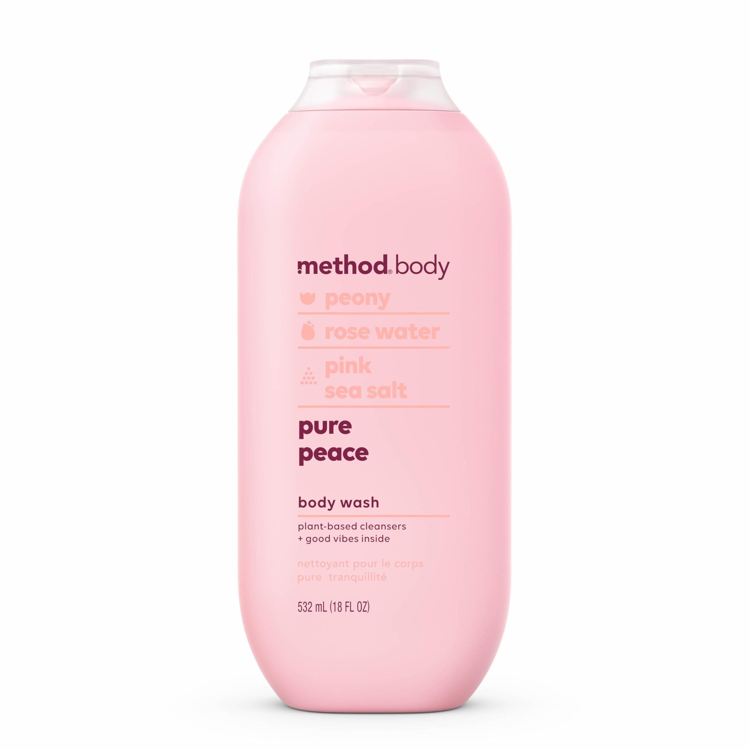 Method Body Wash, Pure Peace, Paraben and Phthalate Free, 18 oz (Pack of 1)