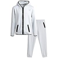 Reebok Boys' Sweatsuit - Active Fleece Zip Hoodie Sweatshirt and Jogger Sweatpants (2T-12)