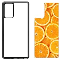 [5 Pack] Sublimation Phone Cases Compatible with Galaxy Note 20 - Rubber Black Blank Dye Cases and Aluminum Inserts for Dye Sublimation/Printable Phone Cover Blanks