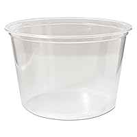 Microwavable Deli Containers, 16oz, Clear - Includes 500 containers.