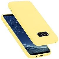 Case Compatible with Samsung Galaxy S8 in Liquid Yellow - Shockproof and Scratch Resistant TPU Silicone Cover - Ultra Slim Protective Gel Shell Bumper Back Skin