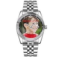 Personalized Watch Custom Watches with Photo Picture Watch for Men, Personalized Fathers Family Women Mens Couples Gift for Husband Or Dad 001